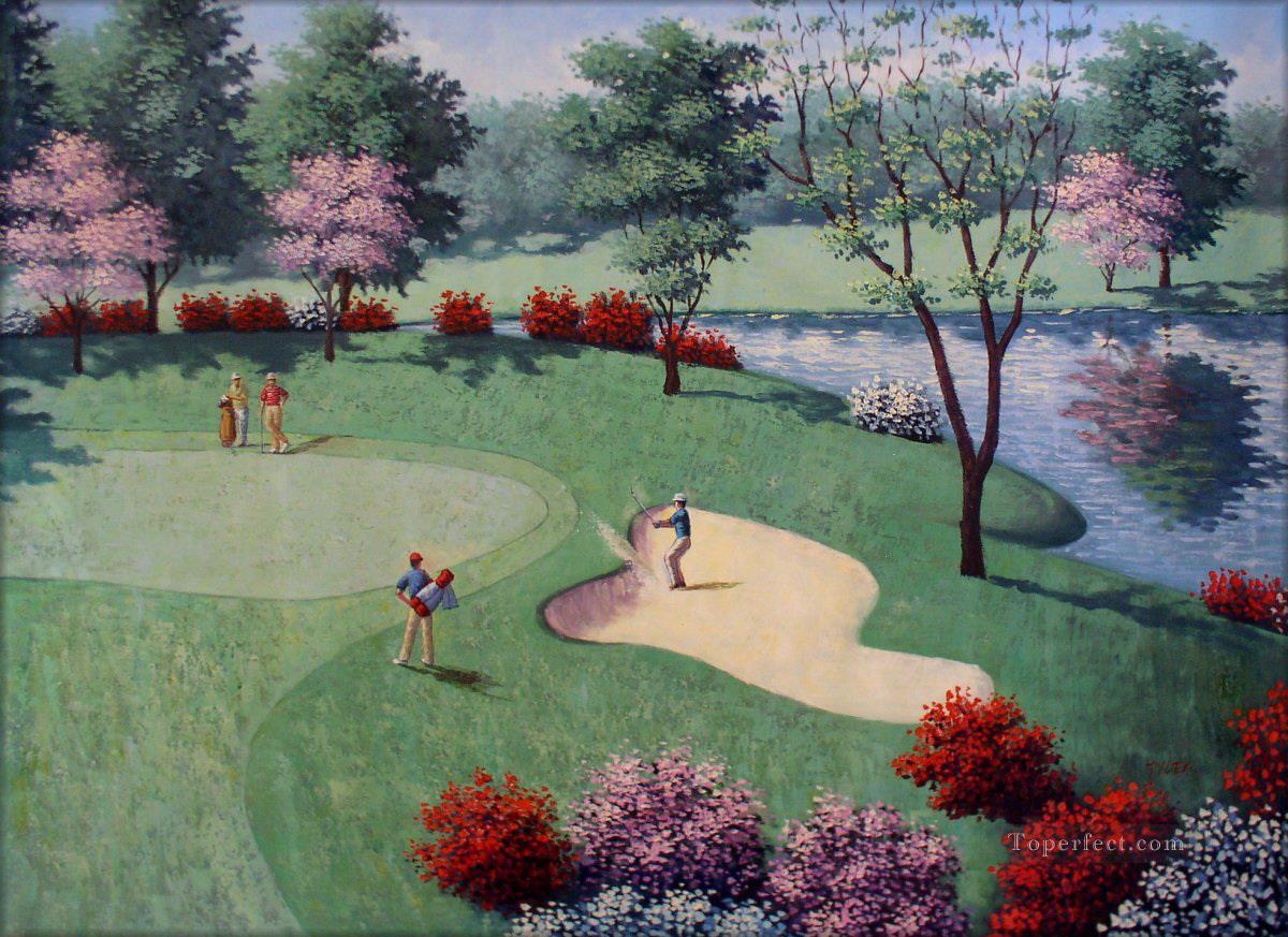 golf 09 impressionist Oil Paintings